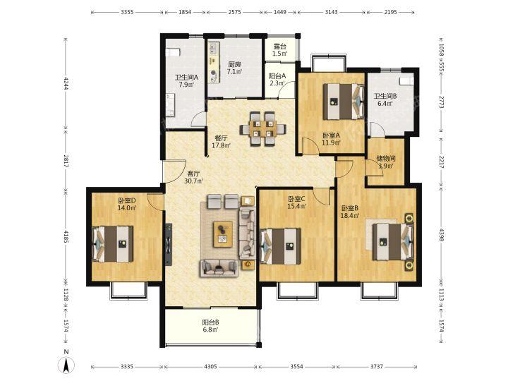 整租·天辰花园