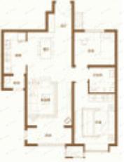 农垦含章雅著2室2厅1卫户型图