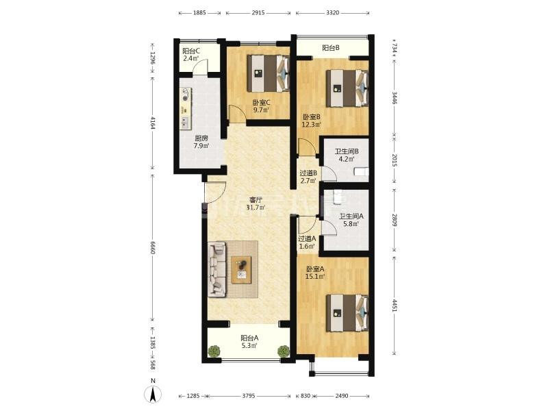 整租·柏阳景园(C区)