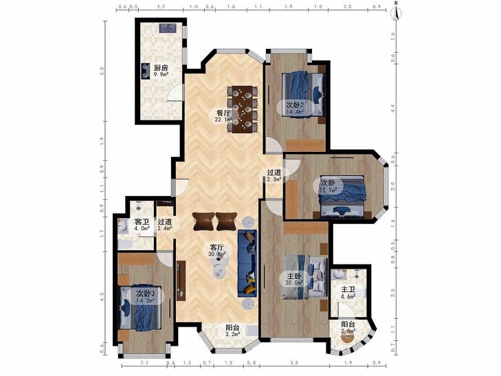 整租·世纪城(晴雪园)