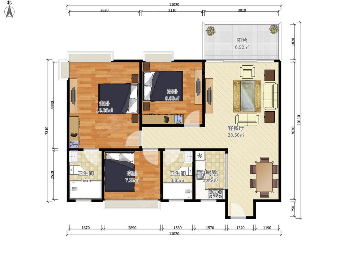 整租·胜坚怡景湾