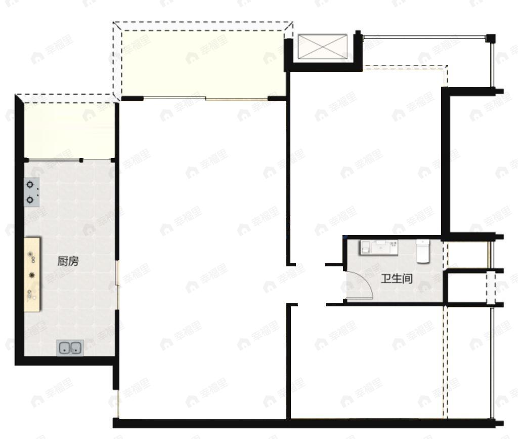 科城山庄峻森园2室2厅1卫户型图