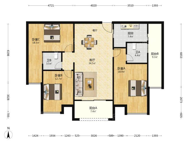 整租·百宏御璟天下(晋江)