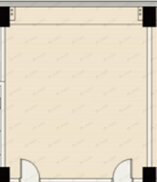 1室1厅建面74m²北户型图