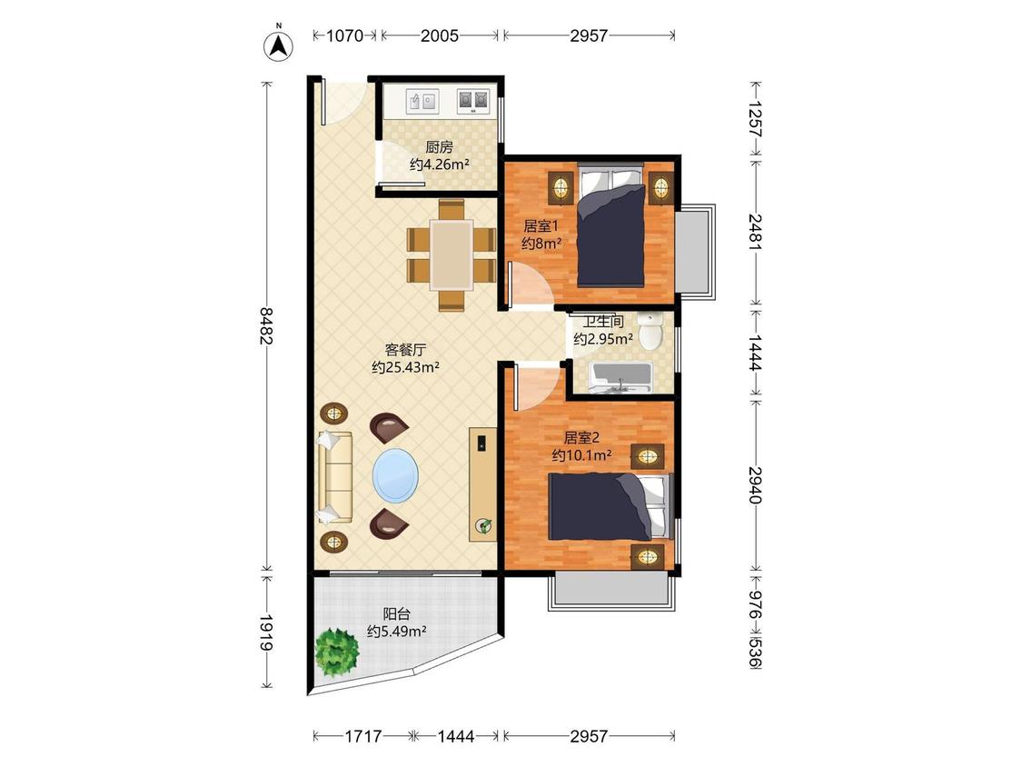 整租·信义假日名城(二期博雅园)