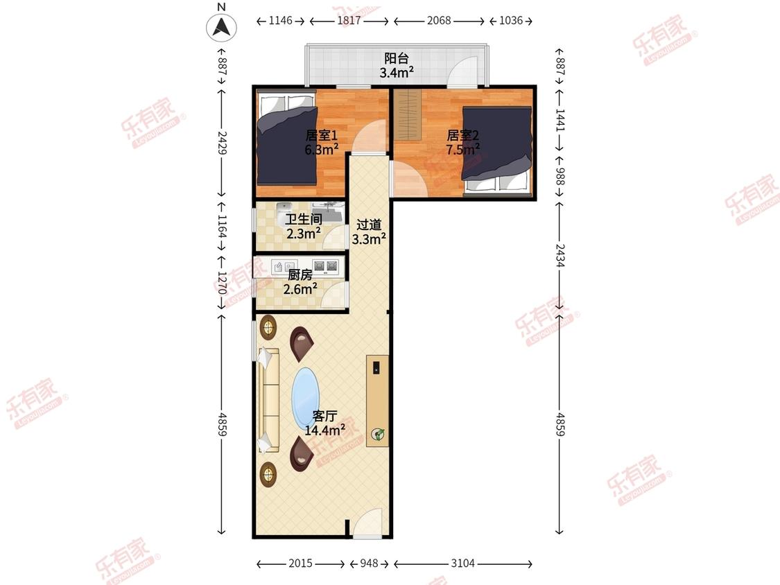 整租·旭飞华天苑