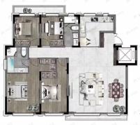 汇置尚岛4室2厅2卫户型图