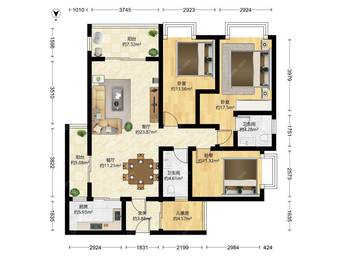 整租·五洲花城(二期)