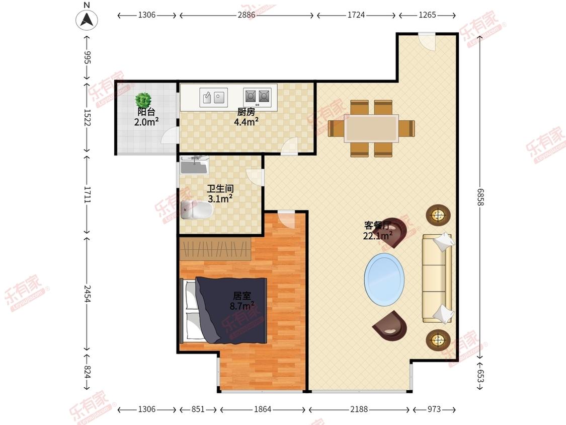 整租·天宝物华