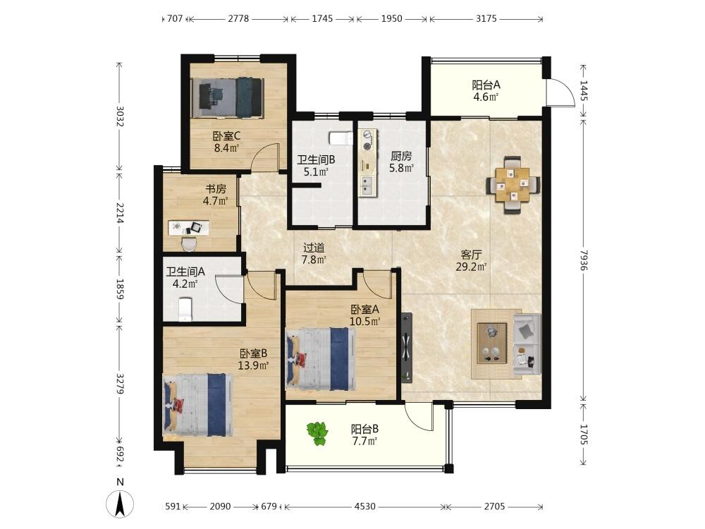 整租·海峡城云玺湾