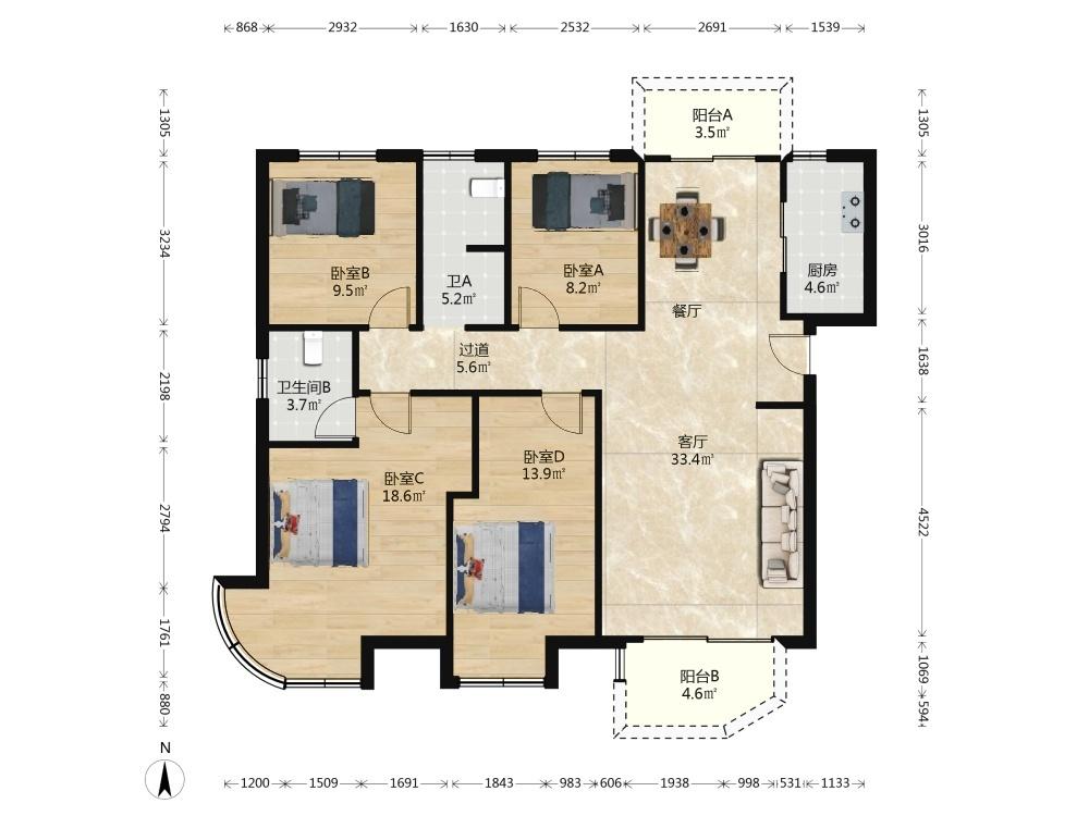 整租·瀚海尔湾