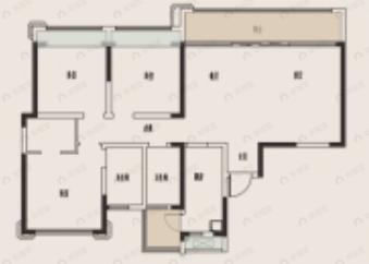 金隅上城郡3室2厅2卫户型图