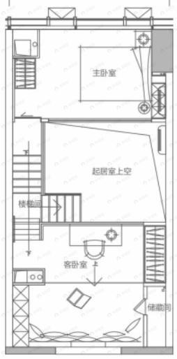 华远华时代3室1厅1卫户型图
