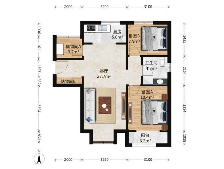 整租·首开熙悦山(澜庭)