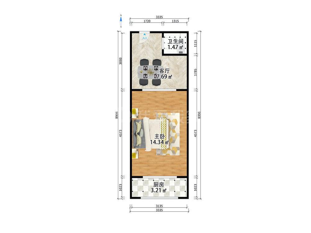 整租·前程里(河西)