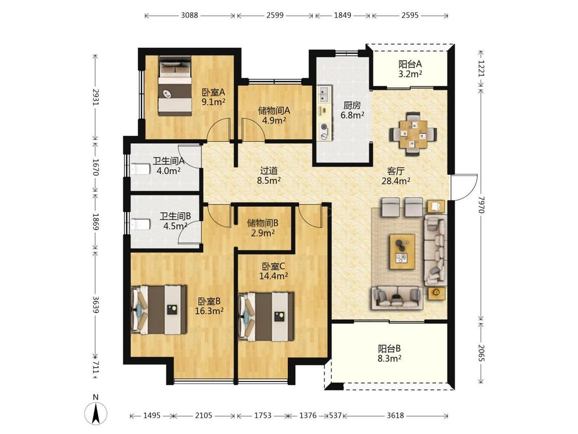 整租·亚东观云国际
