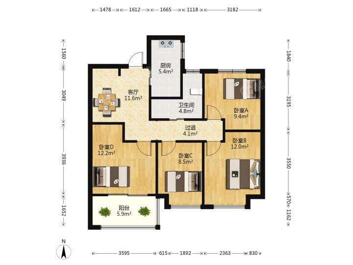 整租·海峡城云玺湾