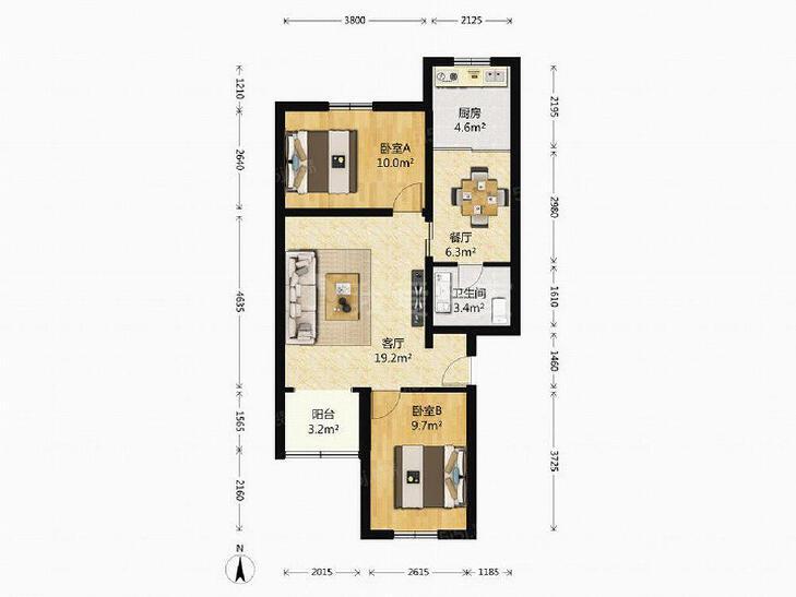 整租·燕化星城建德三里