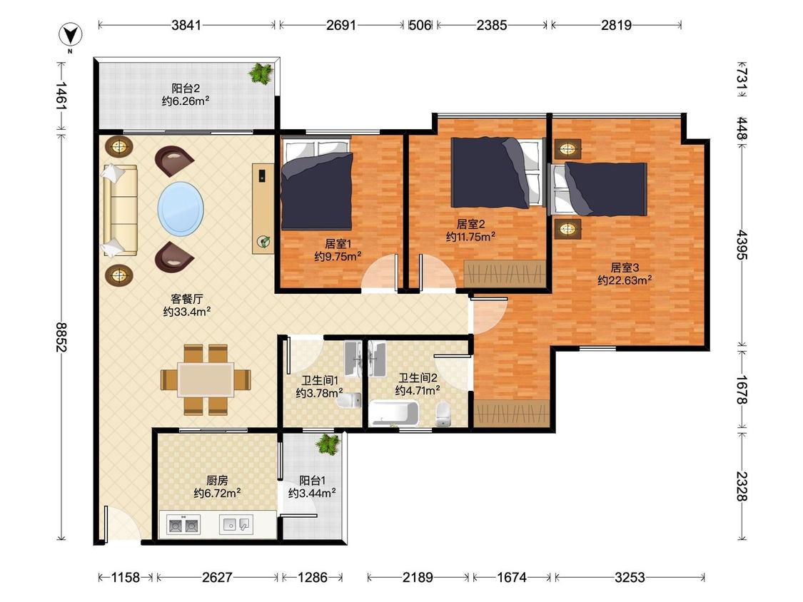 整租·金华花园(A区)