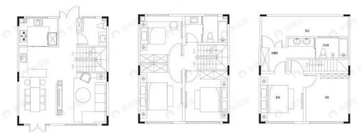 景瑞天赋半岛5室2厅3卫户型图
