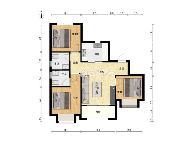 整租·红星天铂(二期)
