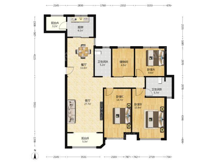 整租·金地褐石公馆