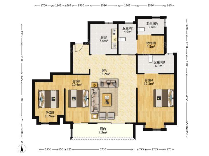 整租·新城大家云樾观岭