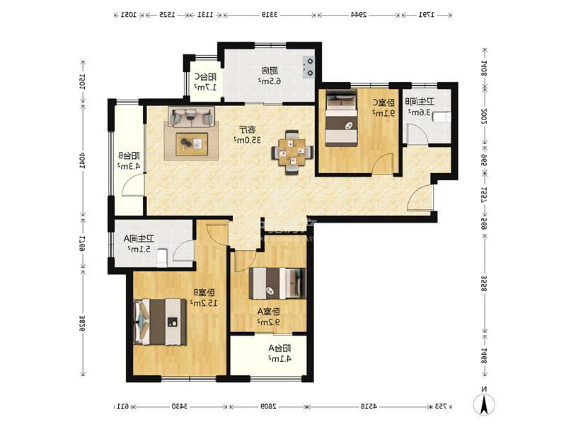 整租·隆海东方华庭