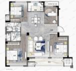 宇诚旺庄4室2厅2卫户型图