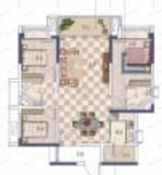 3室2厅2卫建面103m²北户型图