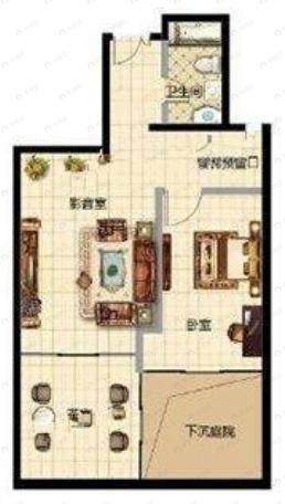 4室2厅2卫建面148平南|北户型图