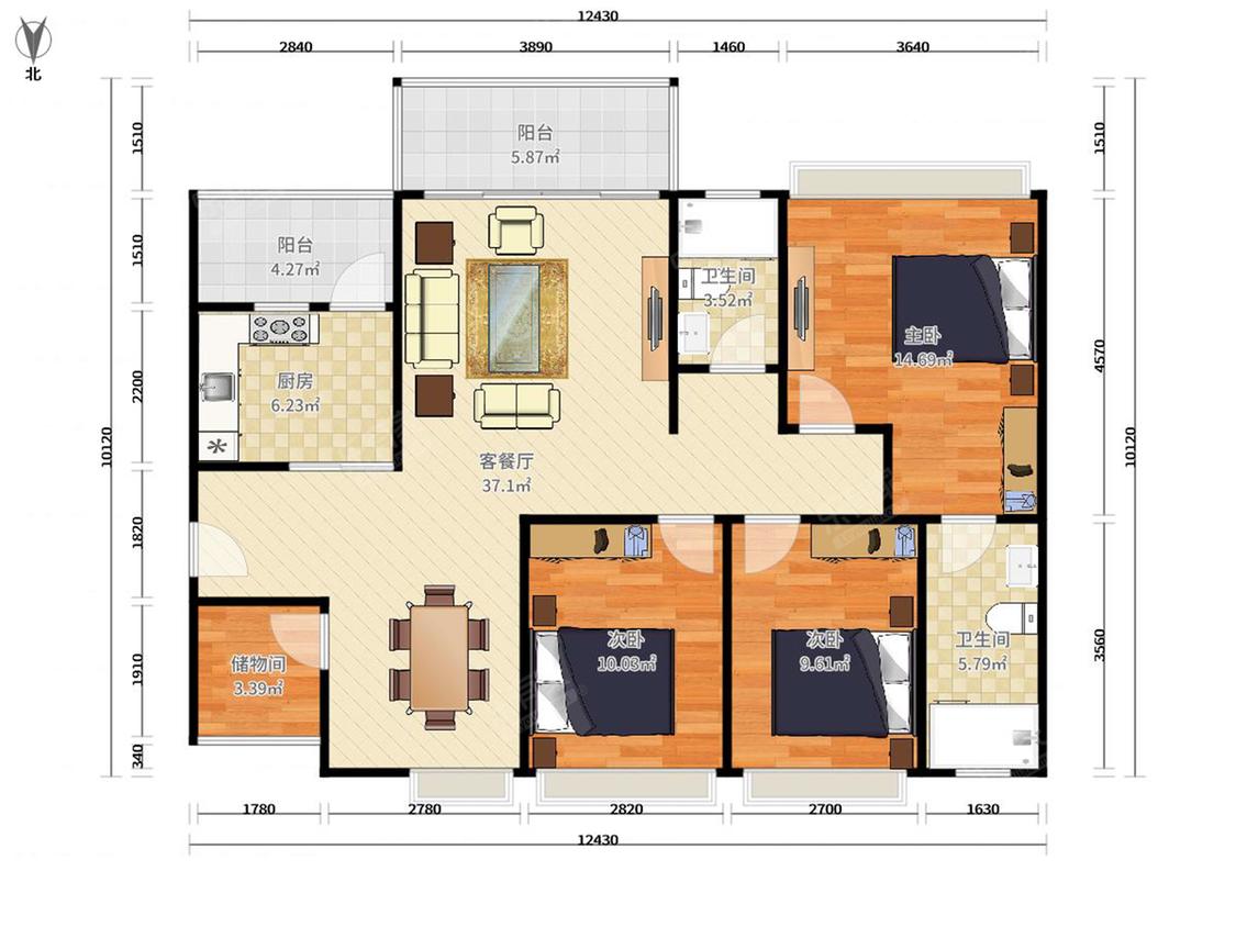 整租·上城铂雍汇