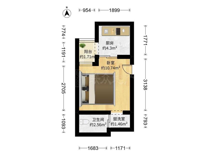 整租·玺萌丽苑