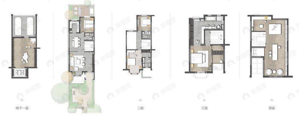 普罗理想国4室4厅6卫户型图