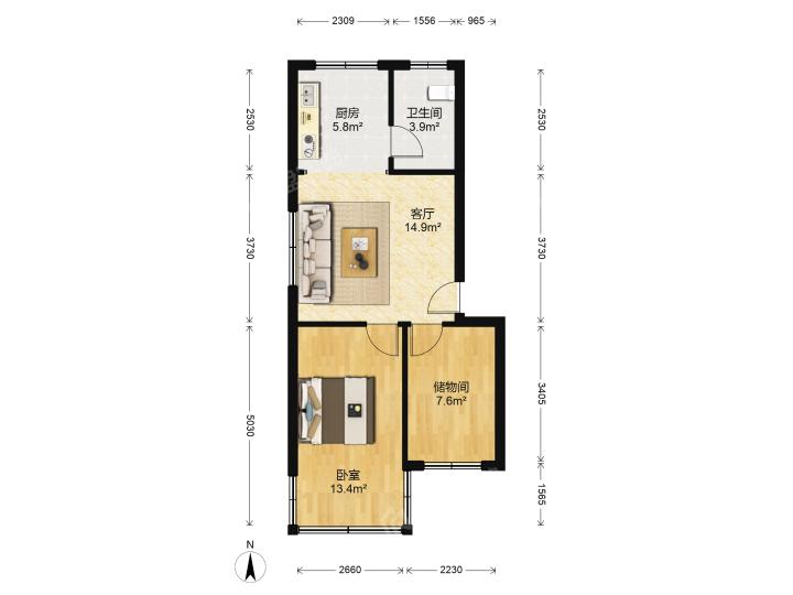 整租·海滨花园小区(彩辉街)