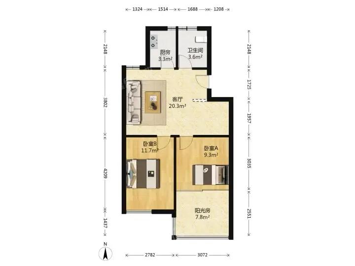整租·南方花园枫彩园