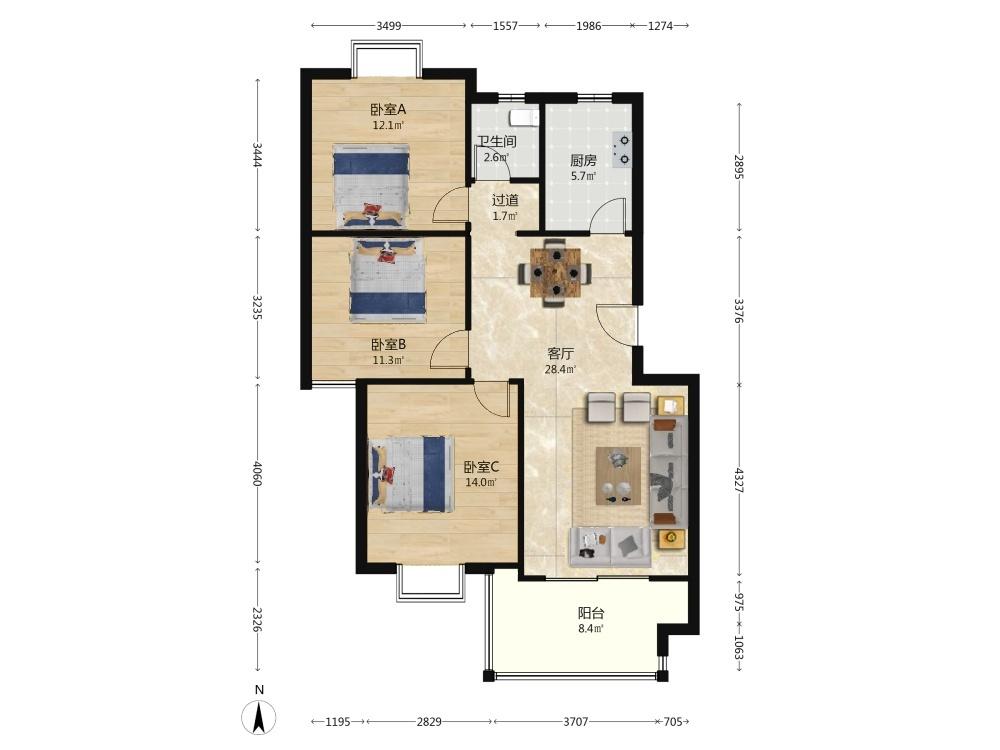 整租·金地湖城艺境