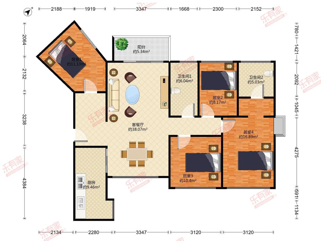 整租·前城滨海花园