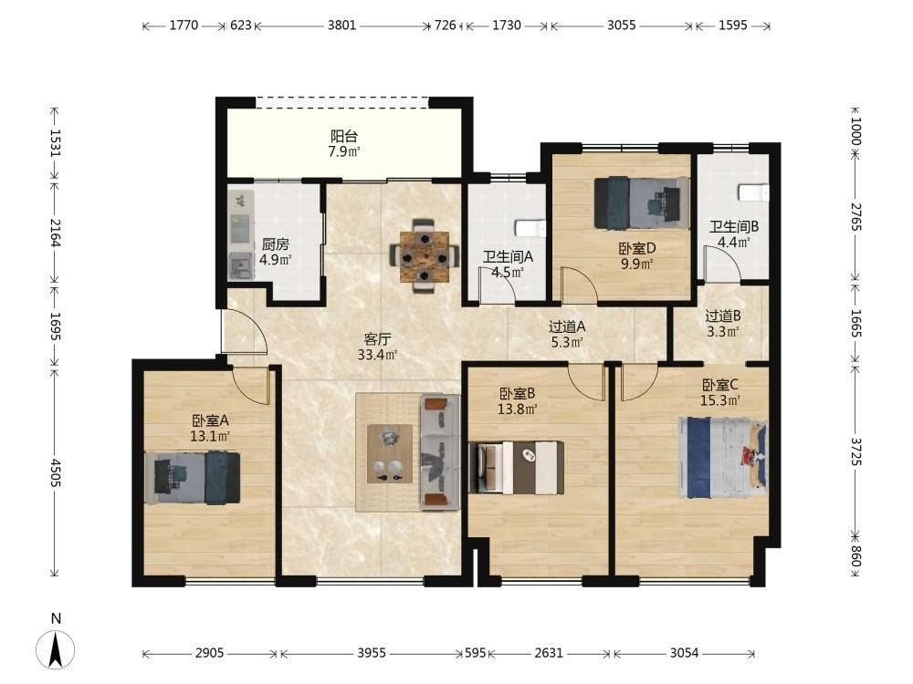 整租·中海湖滨世家(悠然苑)