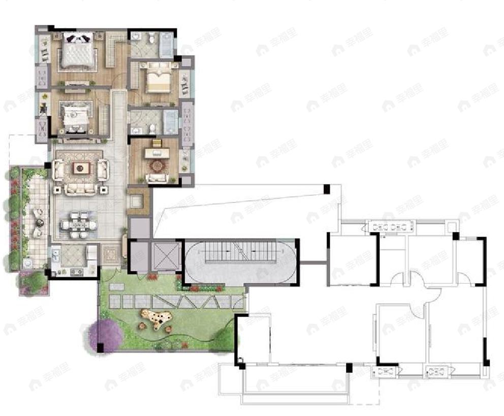金融街两江融府4室2厅2卫户型图