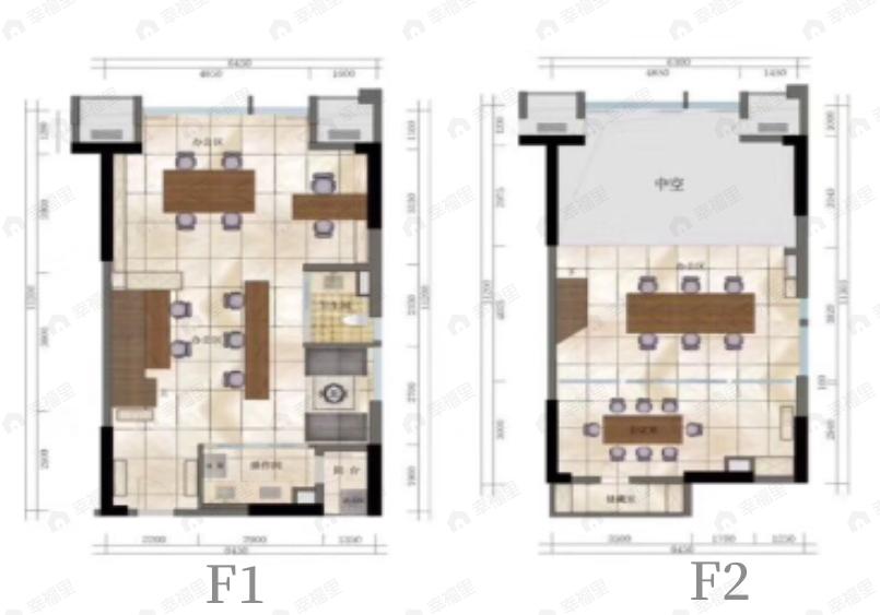 1室1厅1卫建面93m²北户型图