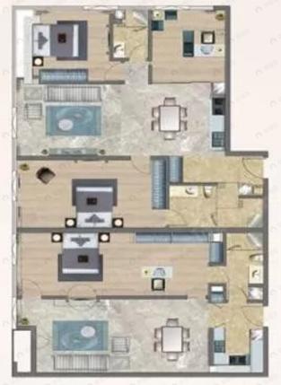 奥山光谷世纪城5室4厅3卫户型图