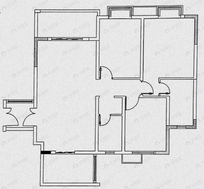 锦绣宸府3室1厅2卫户型图
