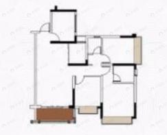 4室2厅2卫建面123平南|北户型图