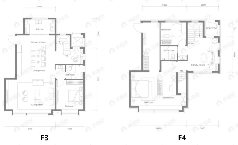 傲云4室3厅2卫户型图