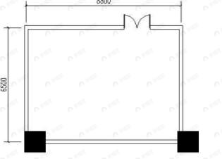 1室1厅建面240平东|北户型图