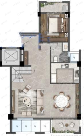 爱情公望府4室2厅2卫户型图