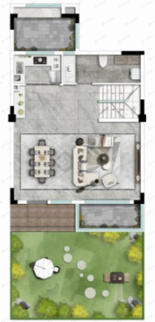 福星惠誉青城府3室2厅2卫户型图