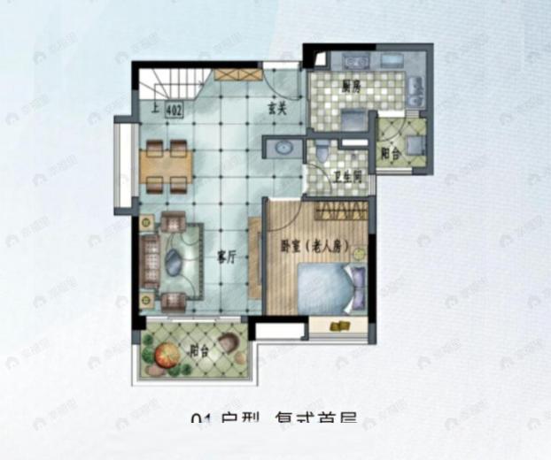 保利半岛4室2厅2卫户型图