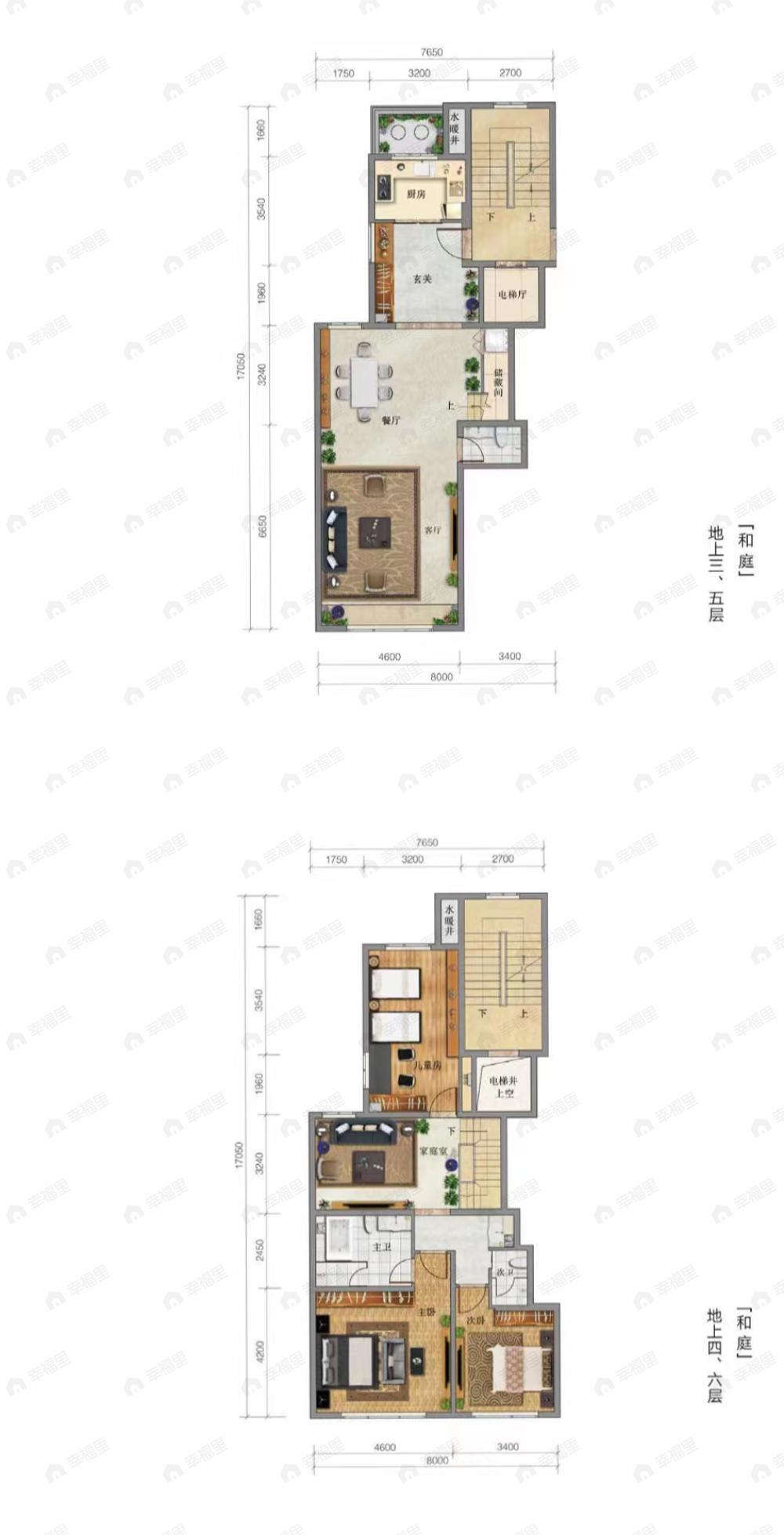 兴创荣墅3室2厅3卫户型图